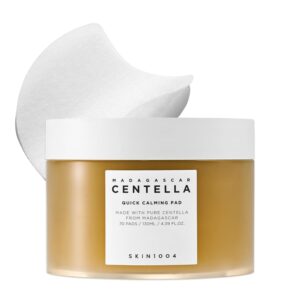 Skin1004 Centella Quick Calming Pad - 70 Almofadas de Tonificação Facial Hidratantes e Calmantes