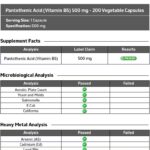 Ácido Pantotênico Vitamatic 500mg - Suporte ao Metabolismo Energético e à Saúde Celular - 3