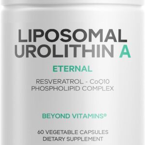 Codeage Urolithin A 500mg - Suplemento Antioxidante com Resveratrol e CoQ10 para Saúde Celular