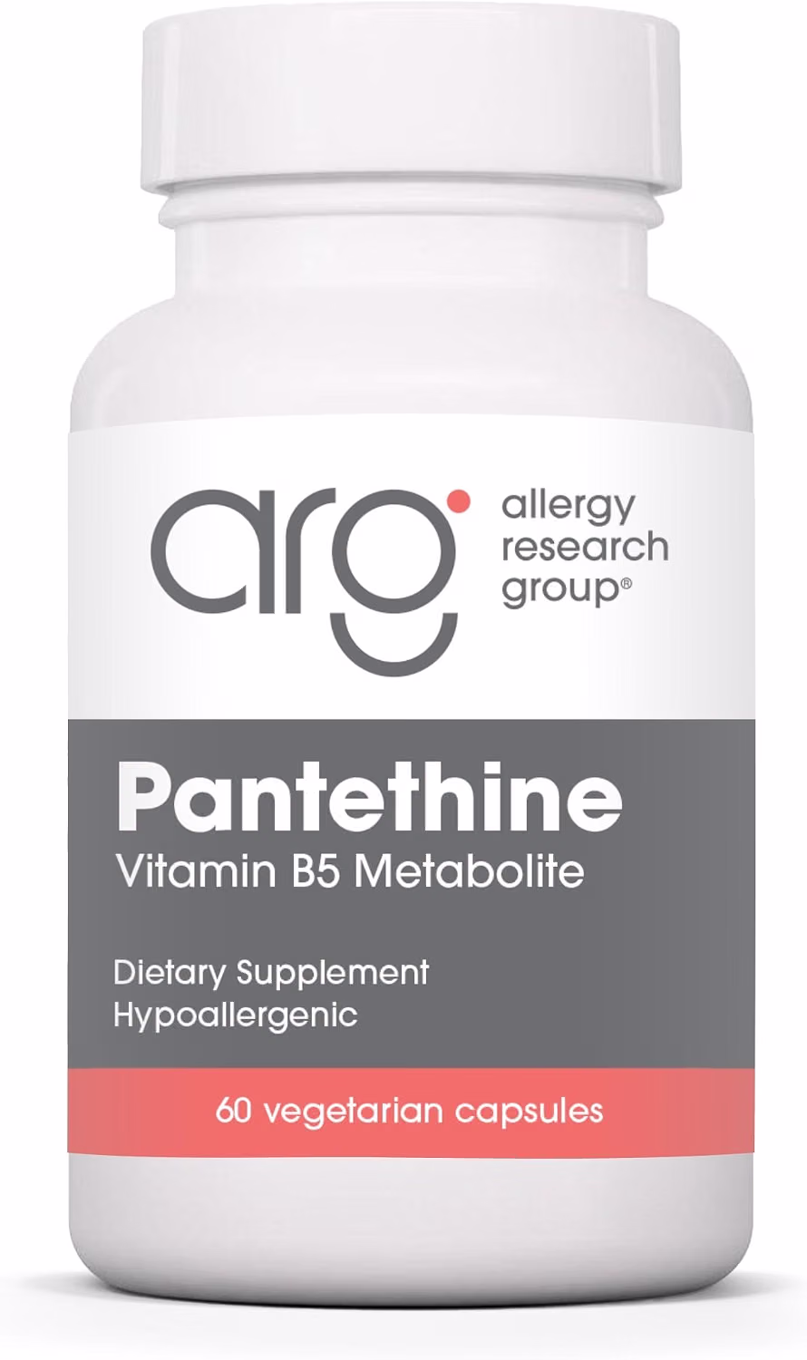 ARG Pantethine 660 mg – Suplemento de Metabolismo com Vitamina B5 para Energia e Saúde Metabólica