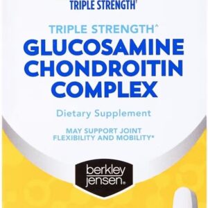 Berkley Jensen Glucosamina, Condroitina, MSM e Boswellia - Suporte Articular 2703mg - 200 Tabletes