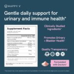Happy V D-Mannose + Cranberry 15 Stick Packs - Suporte Natural para a Saúde do Trato Urinário Feminino - 7