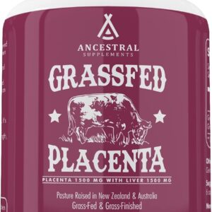 Suplemento de Placenta de Carne Bovina Ancestral Supplements - Equilíbrio Hormonal e Vitalidade Feminina