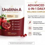 Suplemento de Urolithin A Estella Organics - Aumente sua Energia e Vitalidade com 300 Softgels - 2