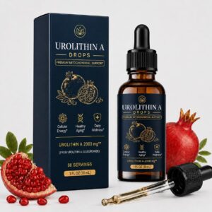 Urolithin A com Extrato de Romã - Suplemento Líquido Antioxidante e Anti-idade