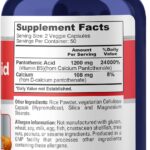 NusaPure Ácido Pantotênico Vitamina B5 1200mg - Suporte à Saúde Metabólica e Energética - 2