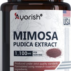 Extrato de Mimosa Pudica 10:1 - 1100mg em Cápsulas Veganas para Suporte Herbal