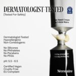 Creme Hidratante para Mãos Nécessaire - Sem Fragrância com 5 Ceramidas e Peptídeos para Pele Sensível - 5