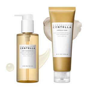 SKIN1004 Centella Double Cleansing Duo - Conjunto de Limpeza Facial com Óleo e Espuma Hidratante