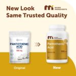 Ácido Pantotênico Micro Ingredients 500mg - Suplemento de Vitamina B5 para Energia e Saúde Metabólica - 2