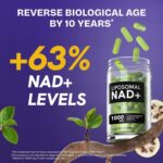 Suplemento Lipossomal de NAD+ 500mg com Resveratrol - Energia Celular e Vitalidade Diária - 2