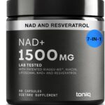Suplemento Toniiq Liposomal NAD+ e Resveratrol 1500mg - Aumente sua Energia e Vitalidade