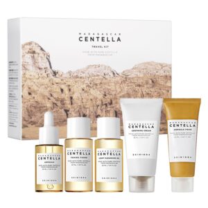 SKIN1004 Centella Travel Kit - Conjunto de Cuidados com a Pele em Tamanho Viagem com 5 Produtos Essenciais