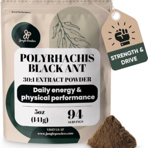 Pó de Extrato de Formiga Preta Jungle Powders 30:1 - Suporte Natural à Saúde Masculina e Performance