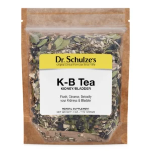 Chá K-B Dr. Schulze 4 oz - Mistura Diurética Natural para Saúde do Trato Urinário
