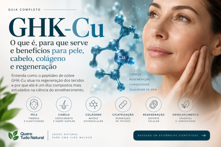 GHK-Cu: O Que É, Para Que Serve, Benefícios para Pele, Cabelo, Colágeno e Regeneração