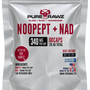 Noopept + NAD+ 340 mg PureRawz – 60 Cápsulas