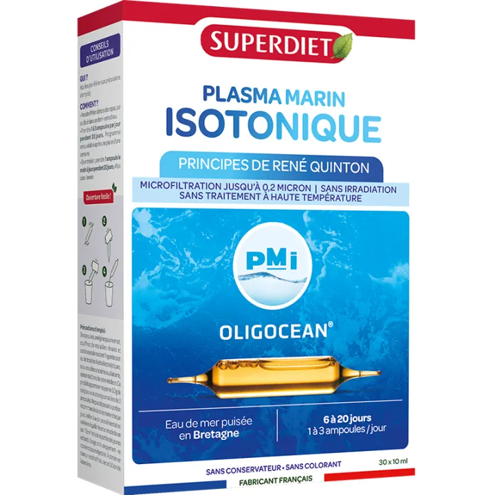 Oligocean PMI Plasma Marinho Isotônico Superdiet – 30 Ampolas de 10 ml